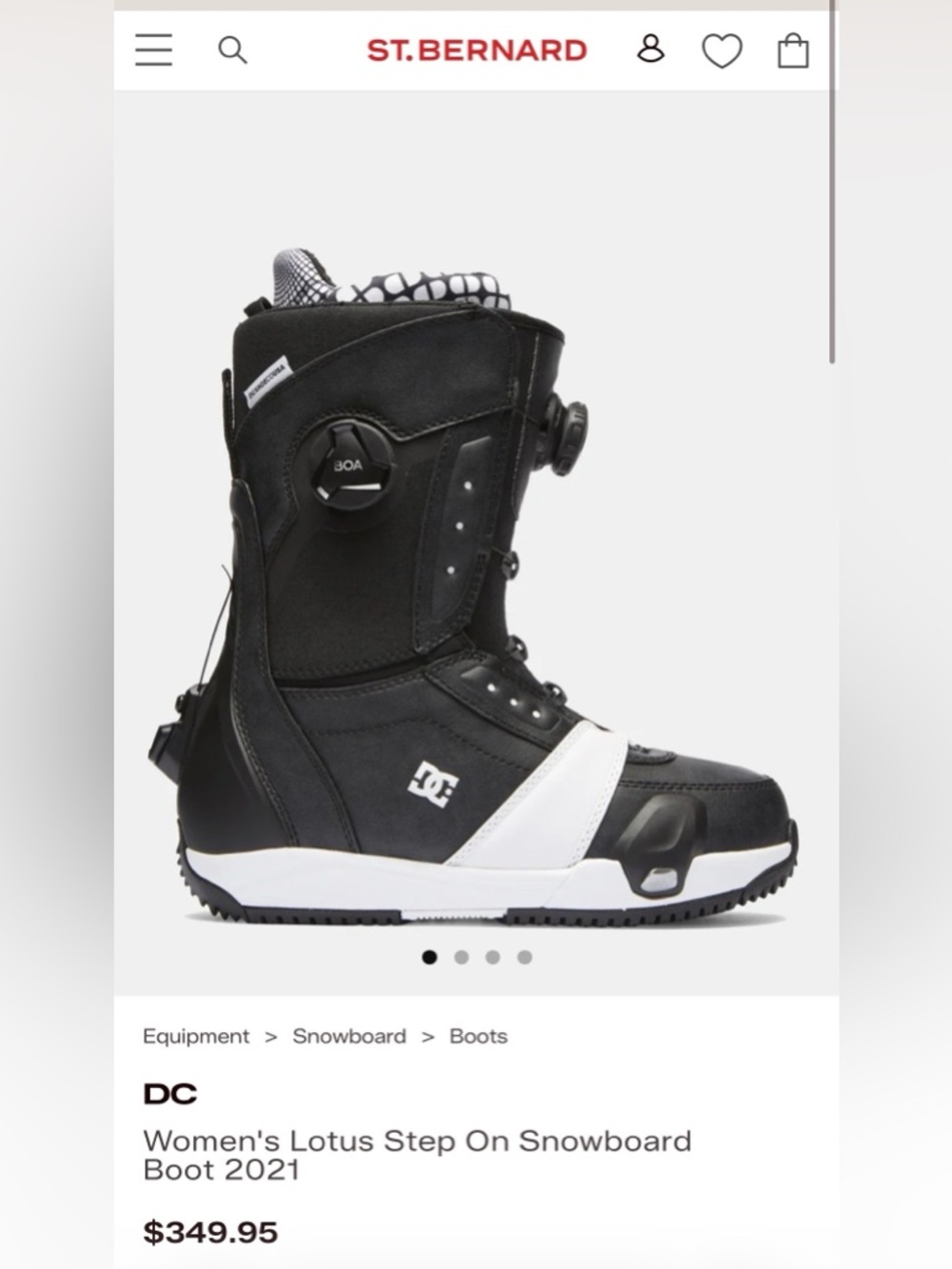Women's Lotus Step On Snowboard Boot 2021 DC